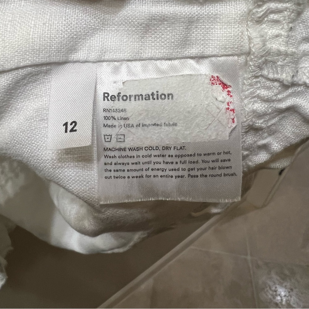 NWOT Reformation Mason Top // Size 12 - Picture 6 of 7